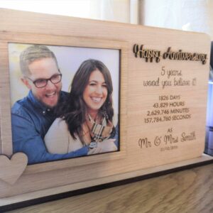 Personalised Wooden Photo Frame with Picture - Image 3