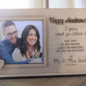 Personalised Wooden Photo Frame with Picture - Image 4