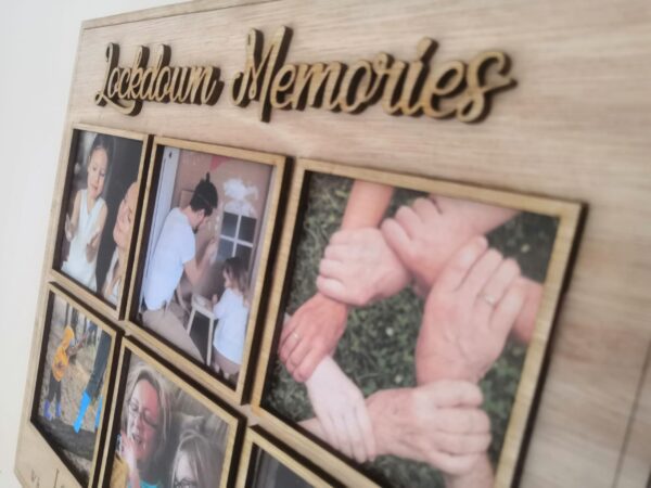 Lockdown Memories Personalised Wooden Picture Collage - Image 2