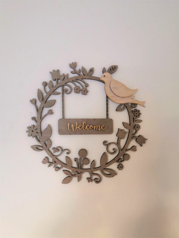 Personalised Family Wreath Welcome Wall Hanging - Home Decor - House Warming - Welcome Sign/Plaque - Image 6