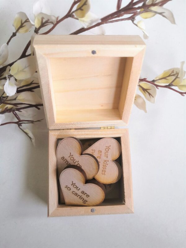10 Reasons Why I love you/I love you Because with personalised Box and Hearts Included - Image 5