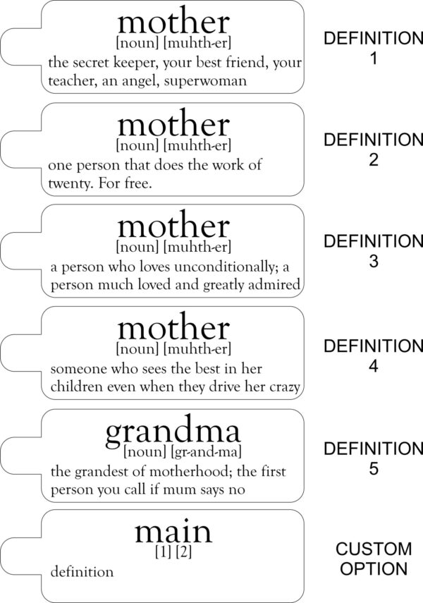 Personalised Wooden Mothers Day Keyring/Keychain / Grandma/ Grandmother - Image 4