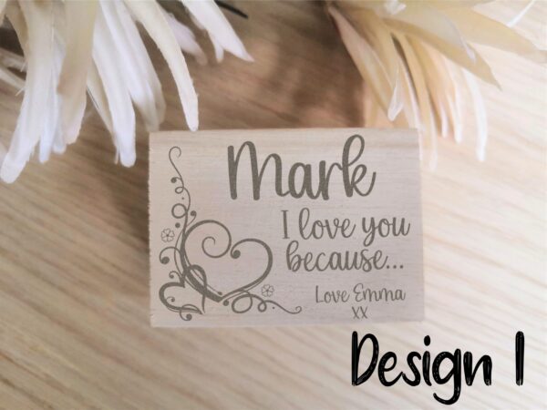 10 Reasons Why I love you/I love you Because with personalised Box and Hearts Included - Image 4