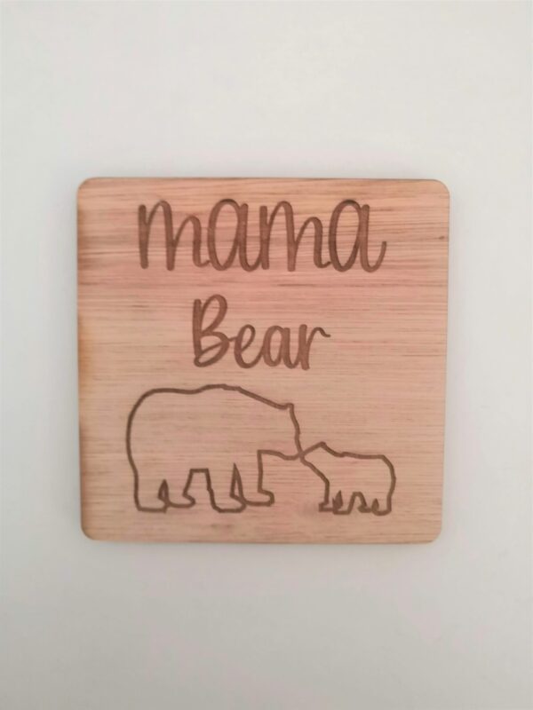 Mother's Day Mama Bear Coasters Set Gift