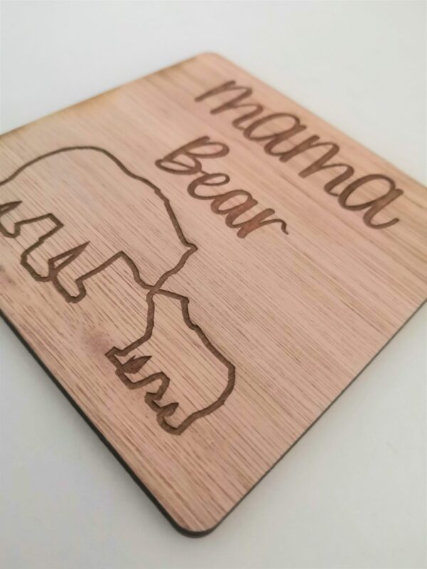 Mother's Day Mama Bear Coasters Set Gift - Image 2
