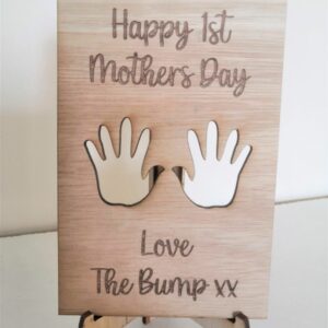 Mother's Day Card with Stand - Hands