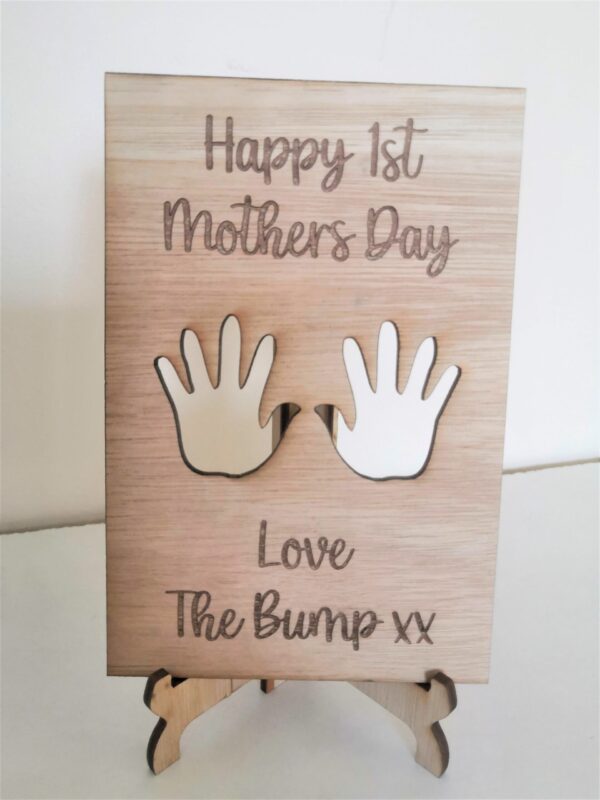 Mother's Day Card with Stand - Hands