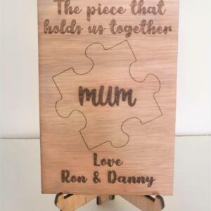 Mother's Day Card with Stand - Puzzle
