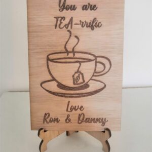 Mother's Day Card with Stand - Tea-Riffic