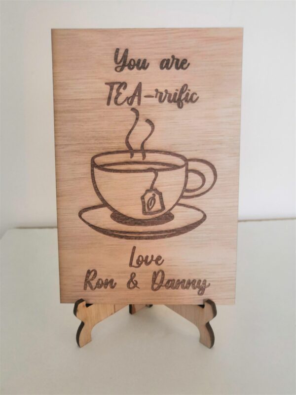 Mother's Day Card with Stand - Tea-Riffic