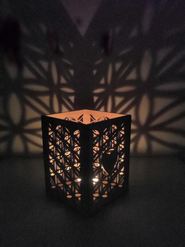 Personalised Mothers Day Wooden Lantern | Rustic Tea Light Holder - Image 4