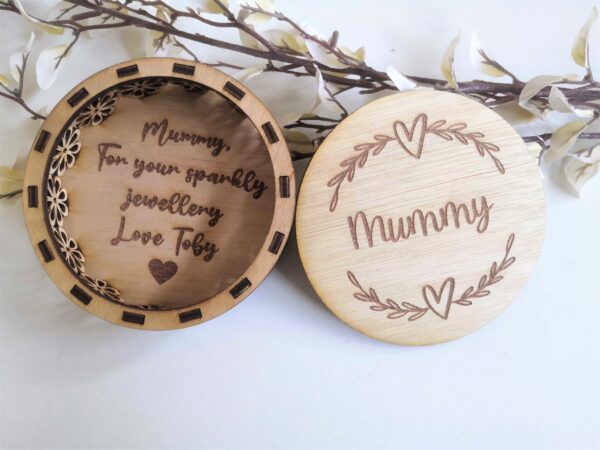 Personalised Wooden Jewellery Pot/Box/Holder/Tray - Image 7
