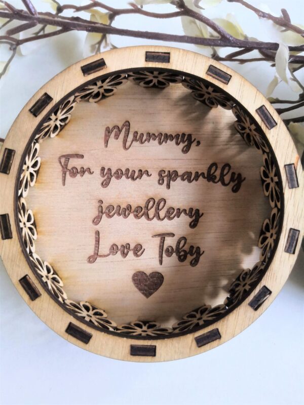 Personalised Wooden Jewellery Pot/Box/Holder/Tray - Image 6