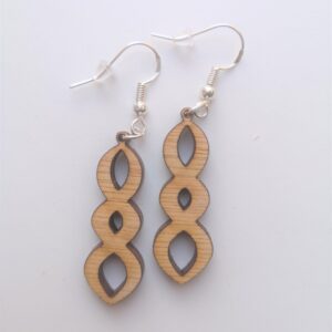 Twist Drop Earrings - Dangling - Wire Hook - Light Weight (Style 3)