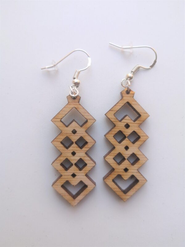 Diamond Drop Earrings - Dangling - Wire Hook - Light Weight (Style 4)