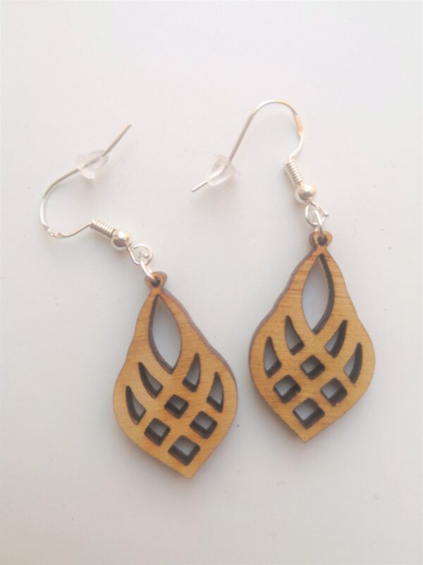 Pineapple Drop Earrings - Dangling - Wire Hook - Light Weight (Style 9)