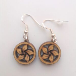 Flower Drop Earrings - Dangling - Wire Hook - Light Weight (Style 13)
