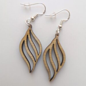 Swish Drop Earrings - Dangling - Wire Hook - Light Weight (Style 8)