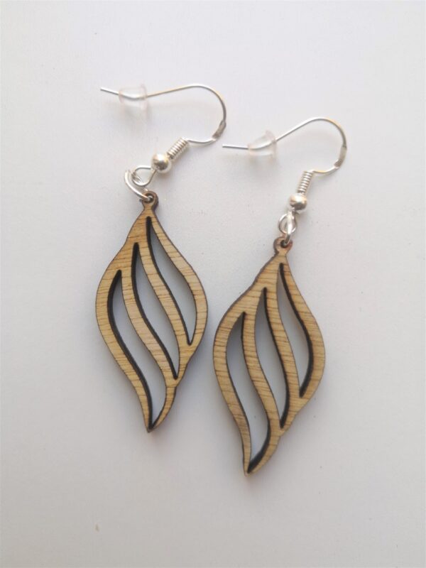 Swish Drop Earrings - Dangling - Wire Hook - Light Weight (Style 8)