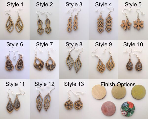 Elegant Drop Earrings - Dangling - Wire Hook - Light Weight (Style 12) - Image 2
