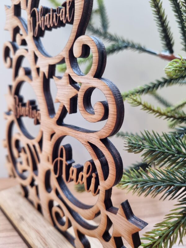 Personalised Wooden Christmas Tree - Family Names - Ornament - Gift - Keepsake - Image 5