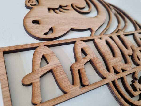 Children's Personalised Unicorn Door Sign/plaque - Wooden - Gift - Keepsake - Decor - Image 3