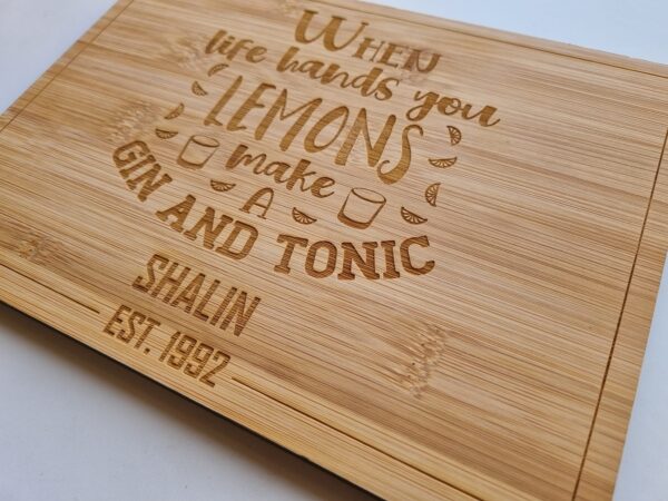Gin & Tonic Chopping Board - Image 4
