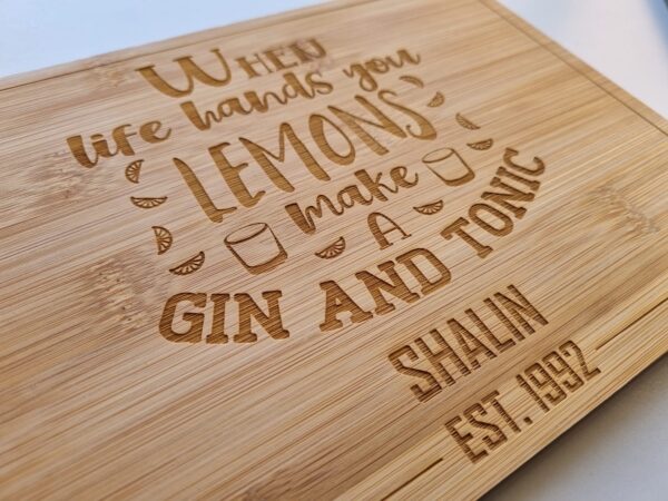 Gin & Tonic Chopping Board - Image 6