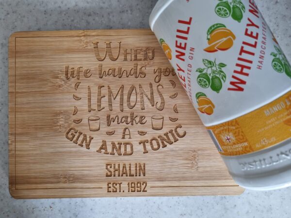 Gin & Tonic Chopping Board - Image 3