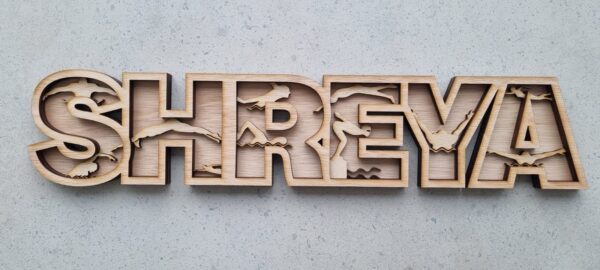 Personalised and Custom Themed Door Sign - Name Plaque - Wooden - Gift - Keepsake - Decor - Wall - Name Plate - Free Standing - Wall - 3D - Image 6