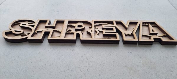 Personalised and Custom Themed Door Sign - Name Plaque - Wooden - Gift - Keepsake - Decor - Wall - Name Plate - Free Standing - Wall - 3D - Image 5