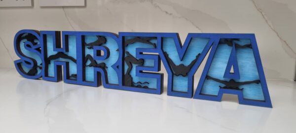 Personalised and Custom Themed Door Sign - Name Plaque - Wooden - Gift - Keepsake - Decor - Wall - Name Plate - Free Standing - Wall - 3D - Image 4
