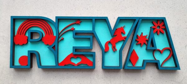 Personalised and Custom Themed Door Sign - Name Plaque - Wooden - Gift - Keepsake - Decor - Wall - Name Plate - Free Standing - Wall - 3D - Image 12