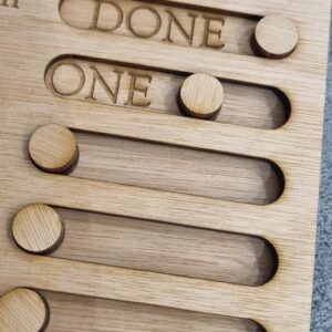 Personalised Wooden Kids Checklist / Routine Board / To Do list / Chores List / Schedule Reminder - Children's Gift, Autism Routine, In/Out - Image 2