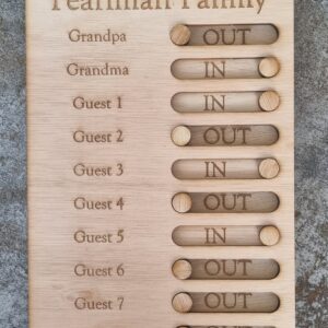 Personalised Wooden Kids Checklist / Routine Board / To Do list / Chores List / Schedule Reminder - Children's Gift, Autism Routine, In/Out - Image 6