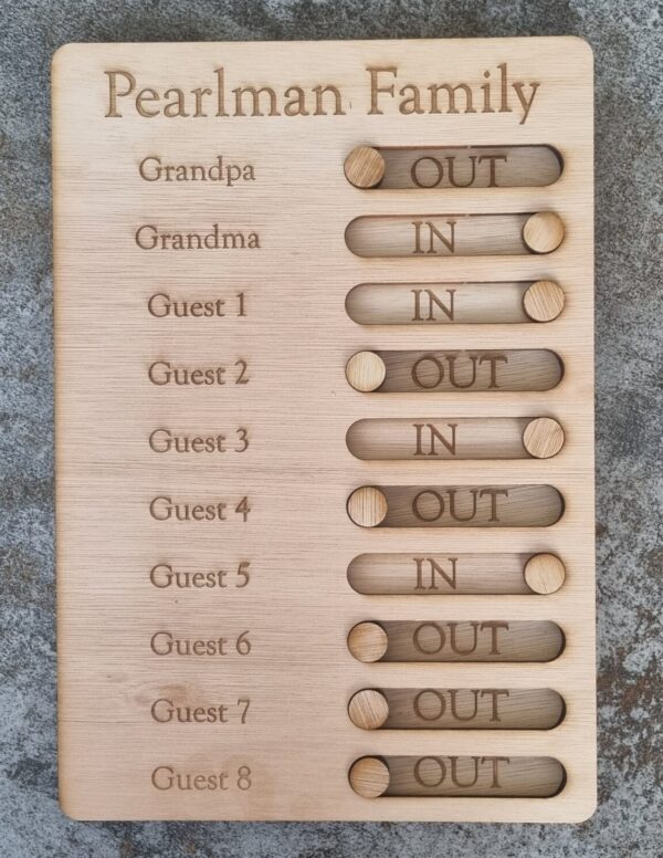 Personalised Wooden Kids Checklist / Routine Board / To Do list / Chores List / Schedule Reminder - Children's Gift, Autism Routine, In/Out - Image 6
