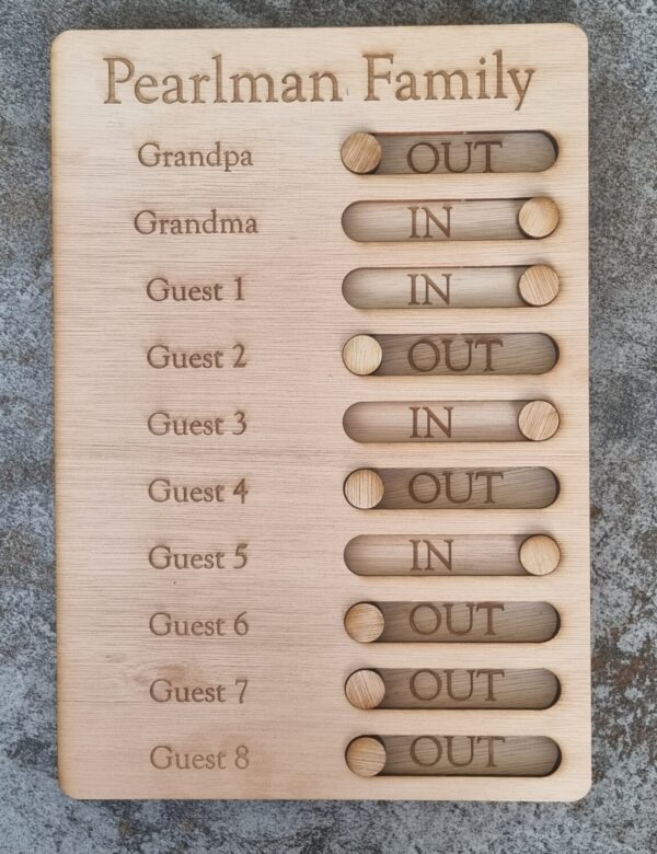 Personalised Wooden Kids Checklist / Routine Board / To Do list / Chores List / Schedule Reminder - Children's Gift, Autism Routine, In/Out - Image 9