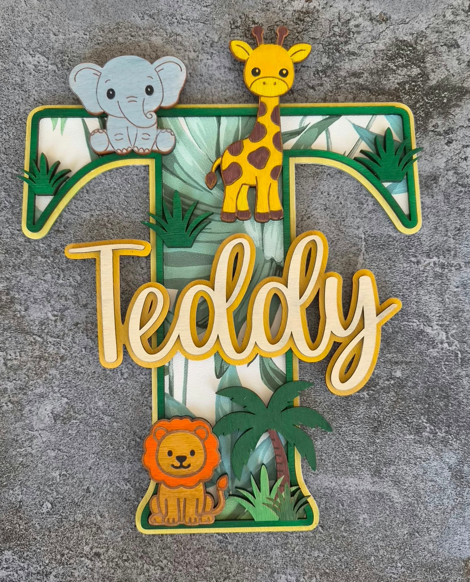 Personalised and Custom Themed Door Sign - Name Plaque - Wooden - Gift - Keepsake - Decor - Wall - Name Plate - Wall - Hand Painted - 3D - Image 2